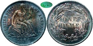 GFRC Open Set Registry - Sacandaga 1884 Seated  10C