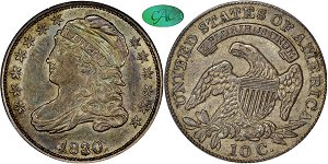 GFRC Open Set Registry - long island 1830 Capped Bust Sm 10 Cents 10C