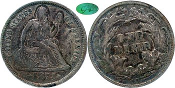 GFRC Open Set Registry - Piedmont 1873 Seated With Arrows 10C