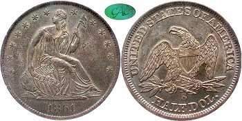 GFRC Open Set Registry - Newtown 1861 Seated  50C