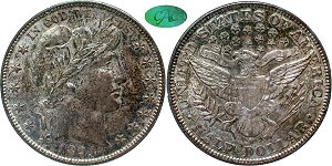 GFRC Open Set Registry - Herms Halves 1894 Barber  50C