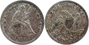 GFRC Open Set Registry - Ash 1841 Seated  25C