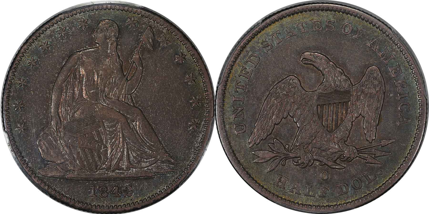 GFRC Open Set Registry - Herms Halves 1842 Seated Sm Date 50C