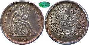 GFRC Open Set Registry - Piedmont 1838 Seated Partial Drapery 10C