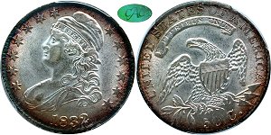 GFRC Open Set Registry - nacnud 1832 Capped Bust  50C