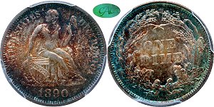 GFRC Open Set Registry - Newtown 1890 Seated  10C