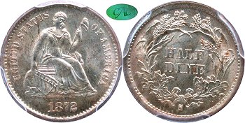 GFRC Open Set Registry - Forest Hill 1872 Seated Below Bow 5C