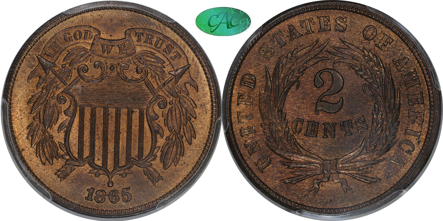 Early Copper 2C 1865