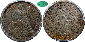 GFRC Open Set Registry - Dallas 1872 Seated  10C