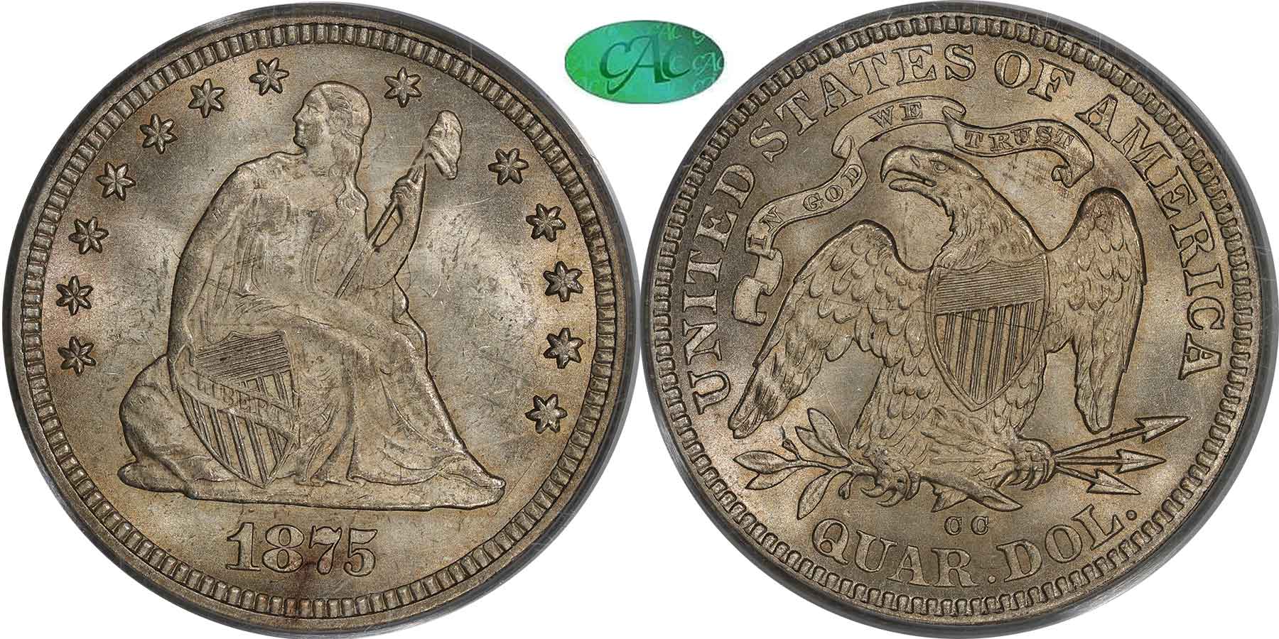 GFRC Open Set Registry - MIKE VERHULST 1875 Seated  25C