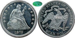GFRC Open Set Registry - Pikes Peak 1879 Seated  25C