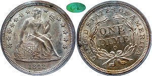 GFRC Open Set Registry - Tenafly 1842 Seated  10C