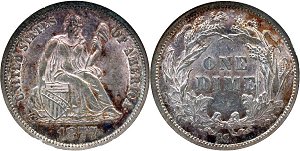 GFRC Open Set Registry - Dale Miller 1877 Seated  10C