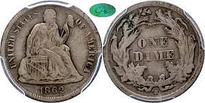 GFRC Open Set Registry - Tenafly 1862 Seated  10C