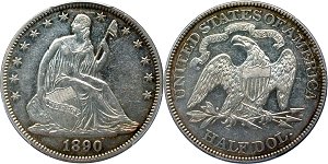 GFRC Open Set Registry - Seal Beach 1890 Seated  50C