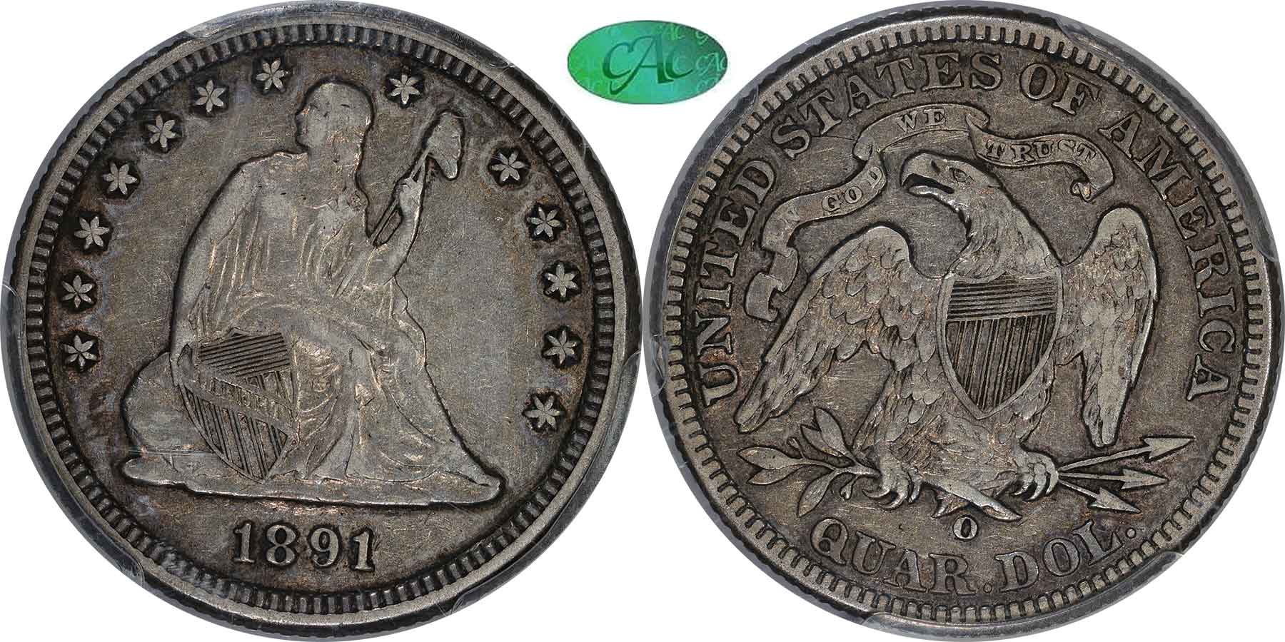 GFRC Open Set Registry - MIKE VERHULST 1891 Seated  25C