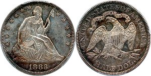 GFRC Open Set Registry - West Coast 1883 Seated  50C