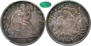 GFRC Open Set Registry - Pikes Peak 1873 Seated No Arrows, Closed 3 50C