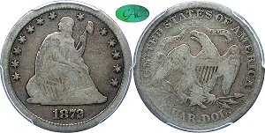 GFRC Open Set Registry - Tenafly 1872 Seated  25C