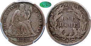 GFRC Open Set Registry - Tenafly 1869 Seated  10C