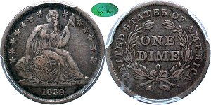 GFRC Open Set Registry - Wild and Wonderful in WV 1839 Seated No Drapery 10C