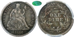 GFRC Open Set Registry - Copper Harbor 1866 Seated  10C
