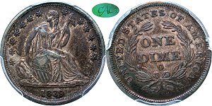 GFRC Open Set Registry - Sacandaga 1839 Seated No Drapery 10C