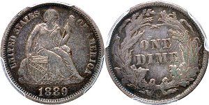 GFRC Open Set Registry - Sacandaga 1889 Seated  10C