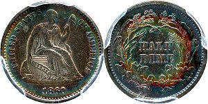 GFRC Open Set Registry - Sacandaga 1860 Seated  5C