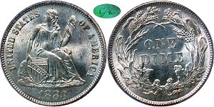 GFRC Open Set Registry - Dale Miller 1883 Seated  10C