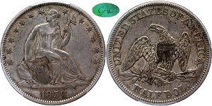GFRC Open Set Registry - Pikes Peak 1859 Seated  50C