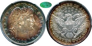 GFRC Open Set Registry - LABELMAN87 1902 Barber  25C
