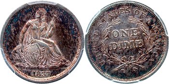 GFRC Open Set Registry - nacnud 1837-1838 Seated No Stars 10C