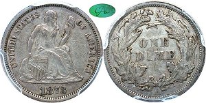 GFRC Open Set Registry - Wild and Wonderful in WV 1873 Seated No Arrows 10C