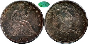 GFRC Open Set Registry - Pikes Peak 1877 Seated  50C