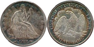 GFRC Open Set Registry - Piedmont 1839-1891 Seated  50C