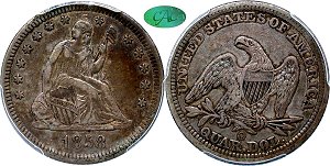 GFRC Open Set Registry - RCA 1858 Seated  25C