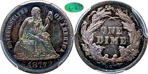 GFRC Open Set Registry - White Pine 1871-1878 Seated  10C