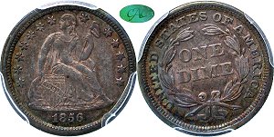 GFRC Open Set Registry - Tenafly 1856 Seated  10C