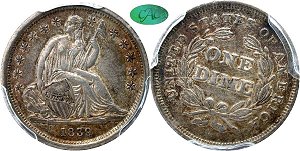 GFRC Open Set Registry - Copper Harbor 1839 Seated No Drapery 10C