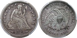 GFRC Open Set Registry - Dale Miller 1873-1874 Seated With Arrows, Motto 25C