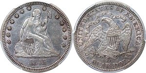 GFRC Open Set Registry - BIG BLUE 1875 Seated  25C