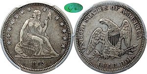 GFRC Open Set Registry - Iowa 1862 Seated  25C