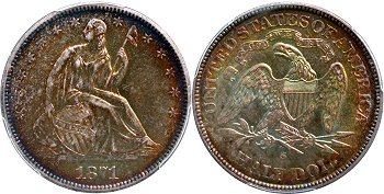 GFRC Open Set Registry - Greene 1871 Seated  50C