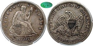GFRC Open Set Registry - Iowa 1856 Seated  25C