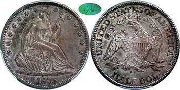 GFRC Open Set Registry - Newtown 1875 Seated  50C