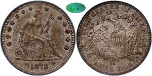 GFRC Open Set Registry - Iowa Collection III 1878 Seated  25C