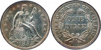 GFRC Open Set Registry - Dale Miller 1855 Seated  10C