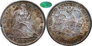 GFRC Open Set Registry - TGM 1891 Seated  50C