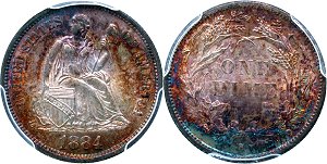 GFRC Open Set Registry - Newtown 1884 Seated  10C